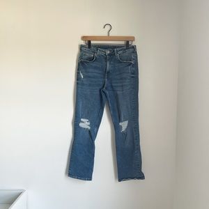 H&M Straight High Waist Ankle Jean - Size 8